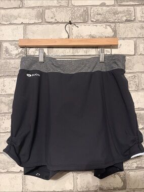 SUGOI Black Skort with Heather Gray Waistband